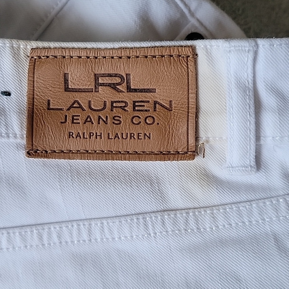 Lauren Ralph Lauren  Denim Straight Pants Size 14 - Picture 7 of 12